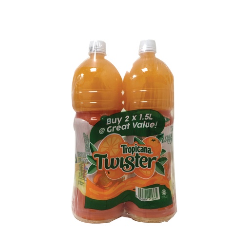 TROPICANA TWISTER ORANGE JUICE TWIN PACK (1.5L X 2'S) | Shopee Malaysia