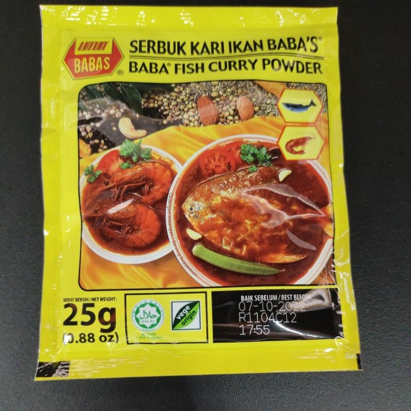 Babas Serbuk Kari Ikan / Fish Curry Powder 25g Shopee Malaysia
