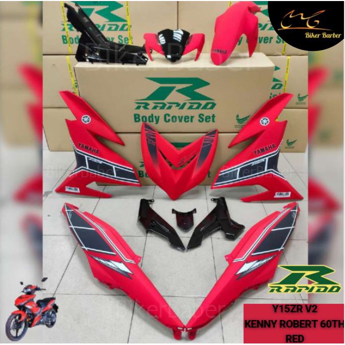 Ready Stock Rapido Cover Set Y Zr V Kenny Robert Th Cyan Yellow Red Sticker Tanam