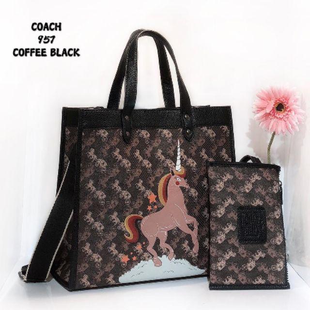 Coach Unicorn Horse Limited Edition Tote Bag Ready Stock Malaysia Shopee Malaysia