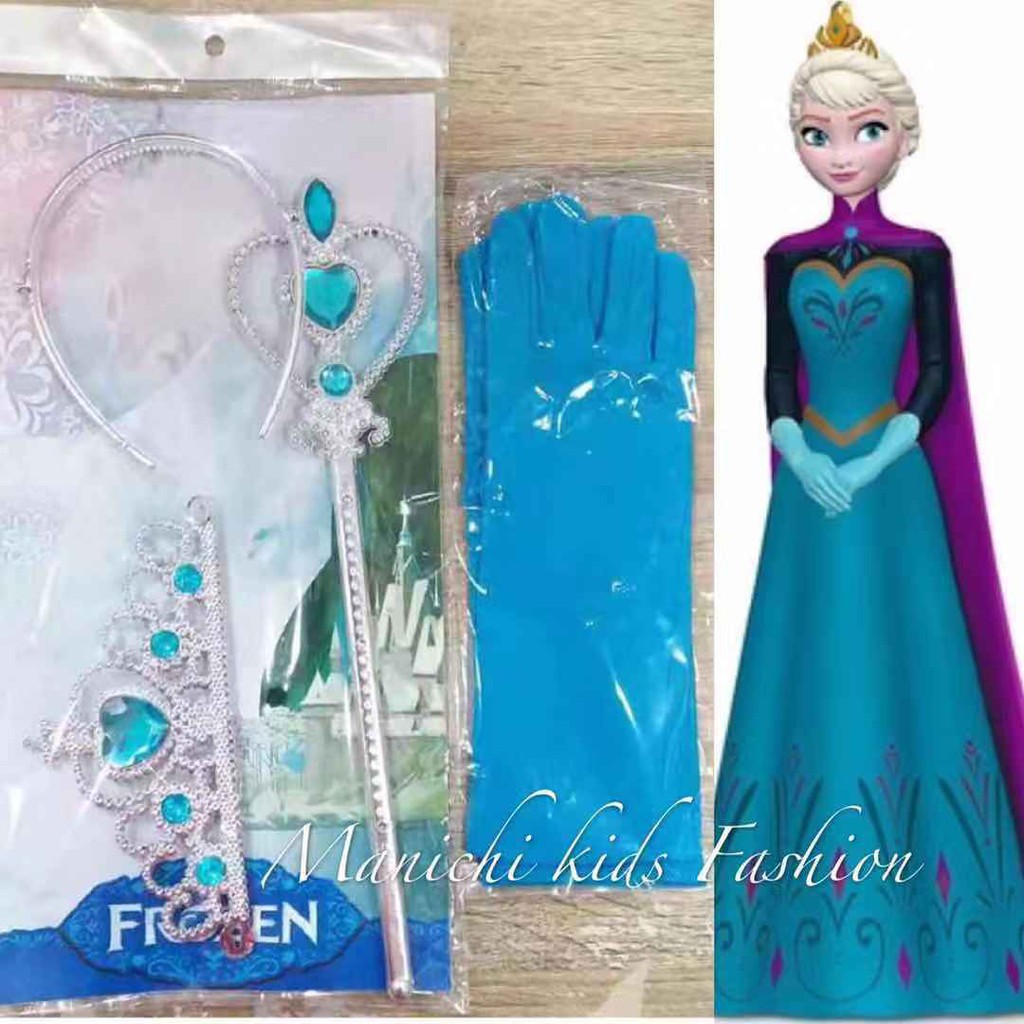 Ready Stocks Frozen Elsa Hand Glove + Crown + Sticks | Shopee Malaysia