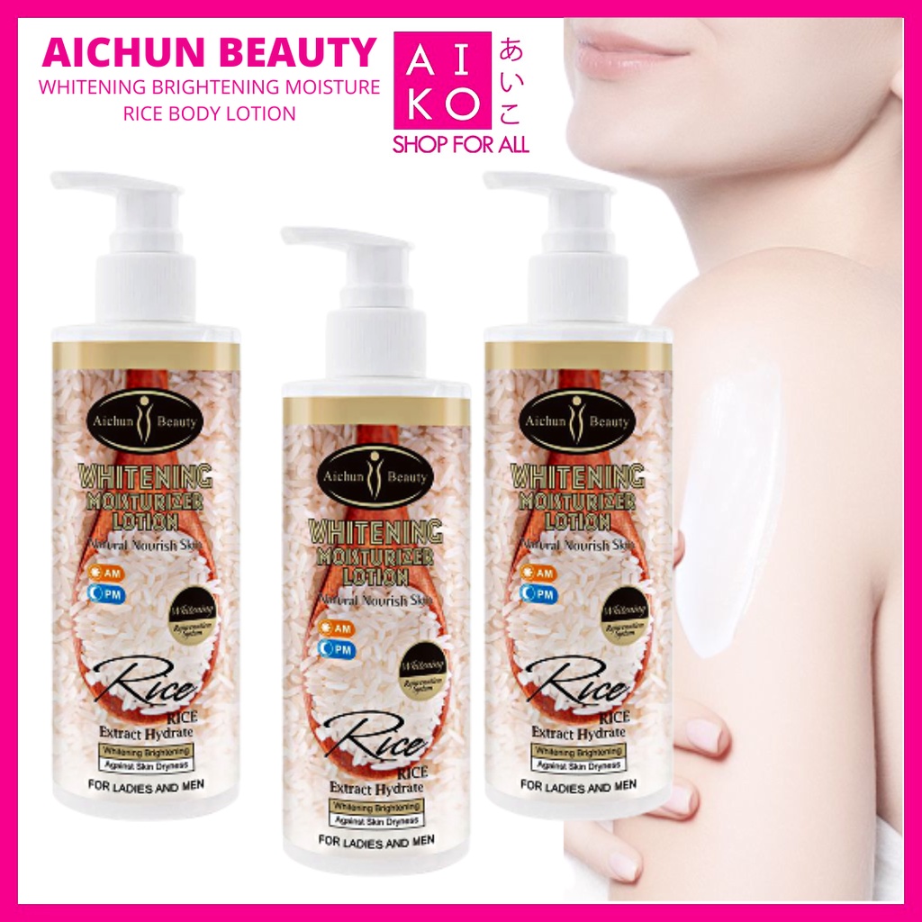 Aiko Aichun Beauty Whitening Brightening Moisture Rice Body Lotion 230ml Ac3143 Shopee 5702