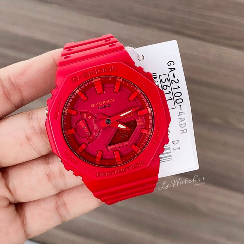 Casio G shock GA 2100 4 Red Out full red watch Ready stock GA2100 4 GA21004