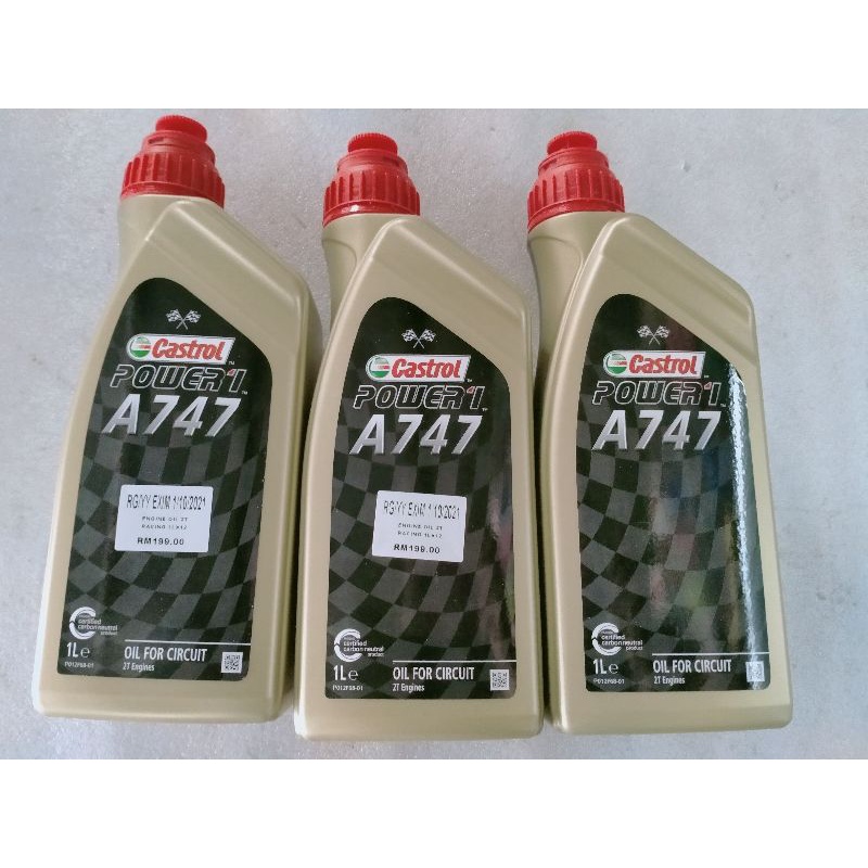 ready stock malaysia castrol a747 2t racing circuit 747