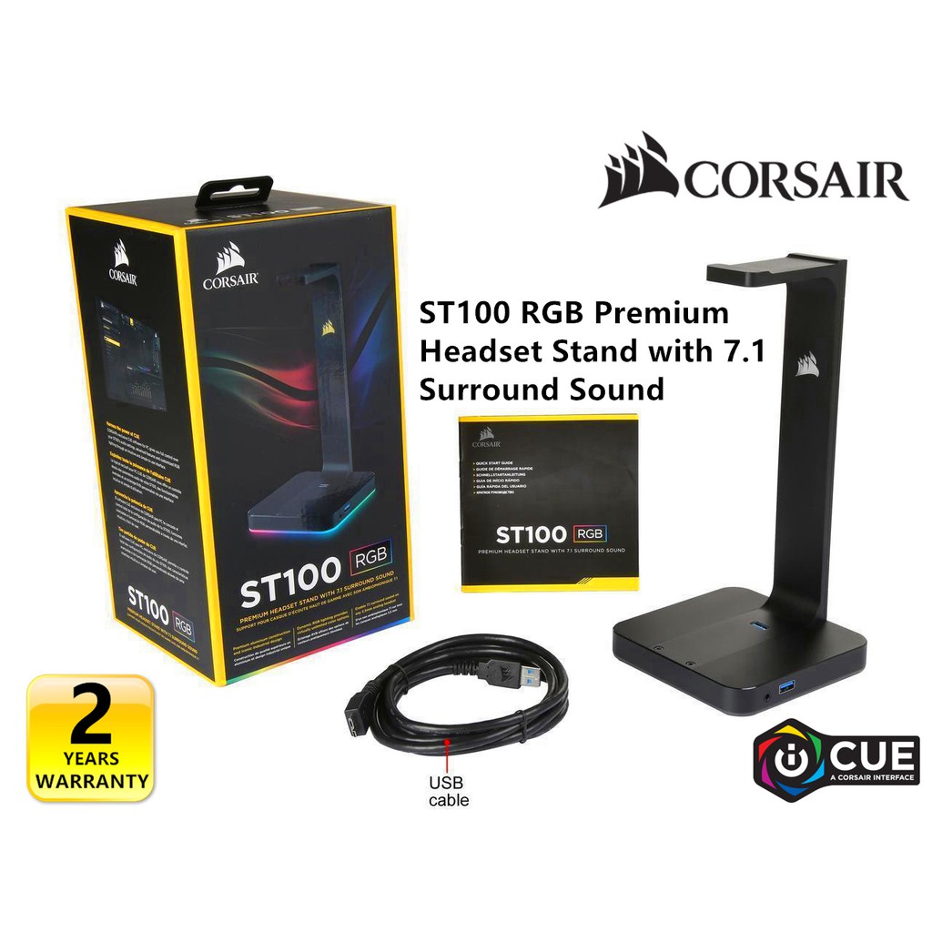 Corsair ST100 RGB Premium Headset Stand With 7.1 Surround Sound