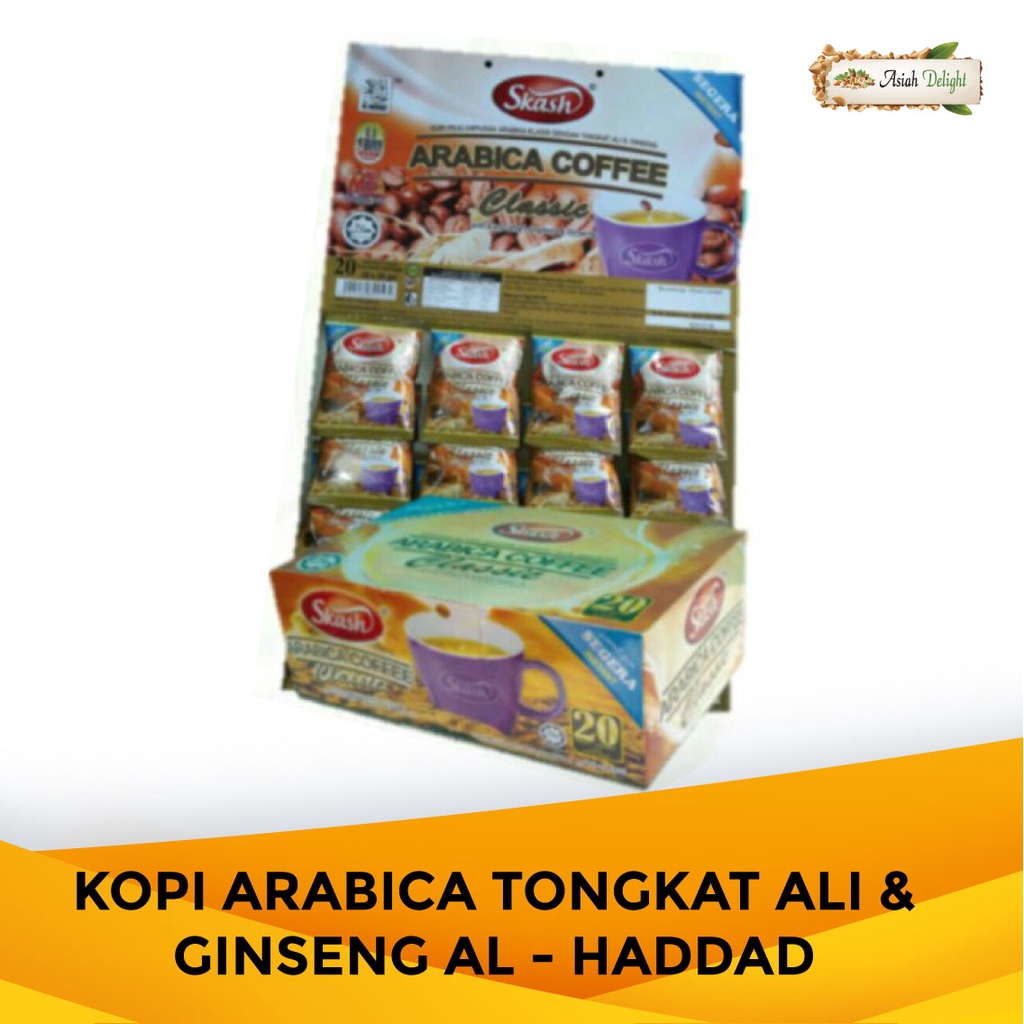 kopi Arabic tongkat Ali & ginseng Al haddad Shopee Malaysia
