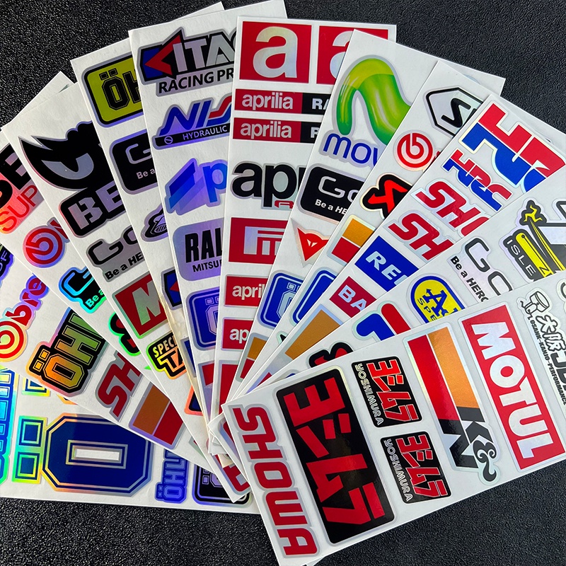 1 Set Motorcycle stickers decals laser colorful For HONDA KTM SUZUKI ...