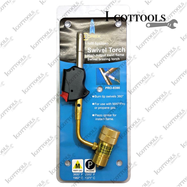 OREX (PRO-8390) 23CM SELF IGNITING SWIVEL BRAZING TORCH | Shopee Malaysia