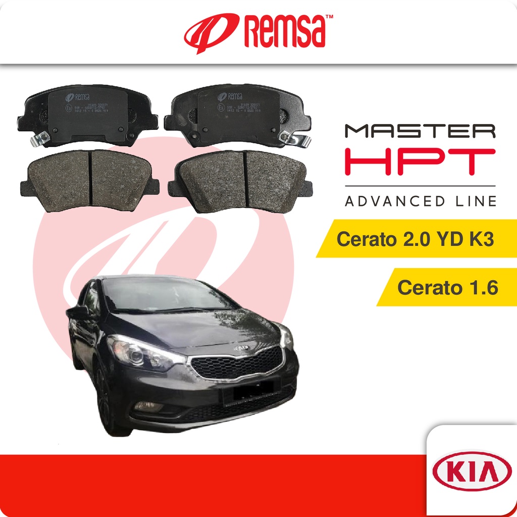 REMSA Front Brake Pads (1 set) - Compatible with Kia Cerato 1.6,2.0 YD ...