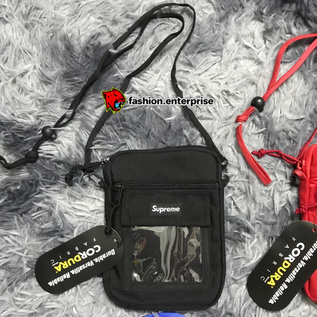 Supreme utility pouch black ss19 on sale