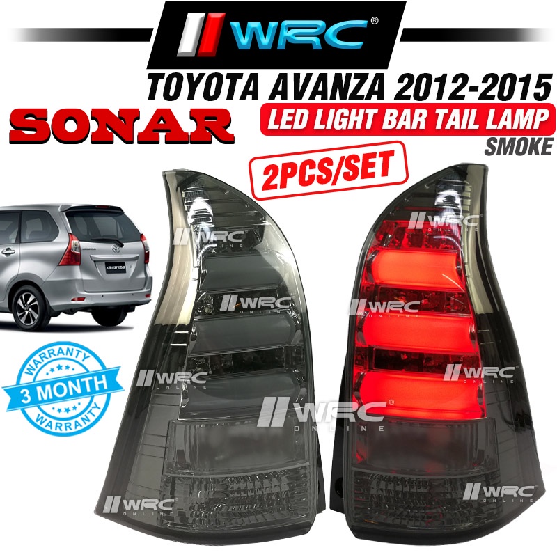 Sonar Toyota Avanza 2012 - 2015 Led Light Bar Tail Lamp ( Smoke ...