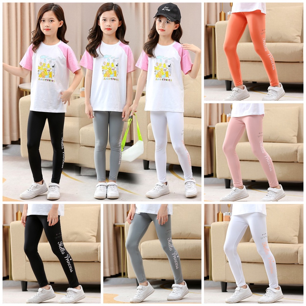 3-13 Years Kids Girls Yoga Leggings Shark Pants Teens Girl Bottoming