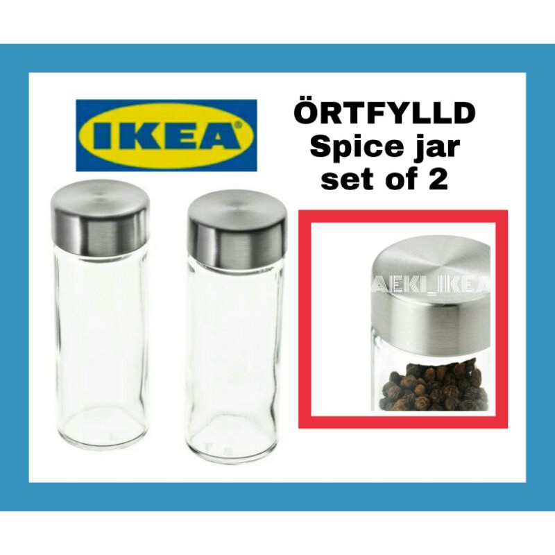 IKEA ÖRTFYLLD Spice jar set of 2 10 cl , bekas rempah , bekas ikea