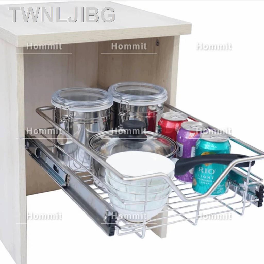 【new】☄ (Chrome / Stainless Steel) Kitchen Pull Out Basket Dish Rack