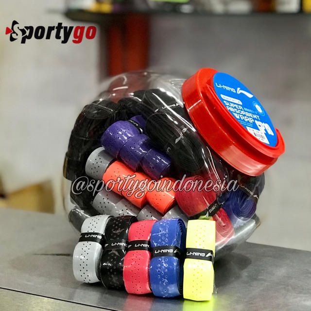 Original LINING GP 19 Badminton Racket Grip (LI NING) / Folding Grip ...