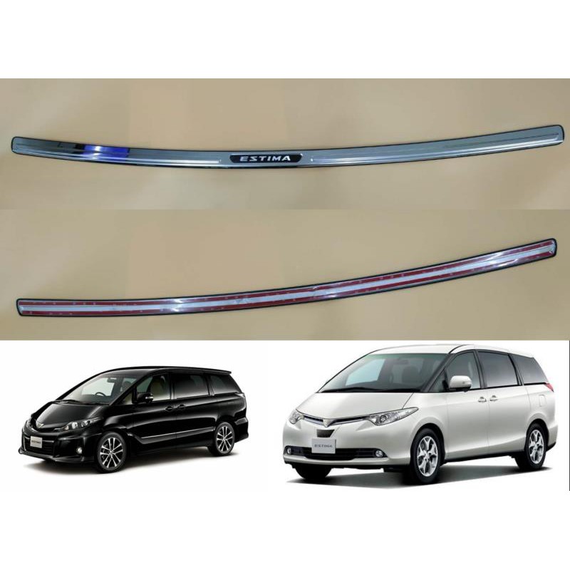 toyota estima 2006 - 2016 ACR50 REAR BUMPER GUARD ( CHROME ) | Shopee ...