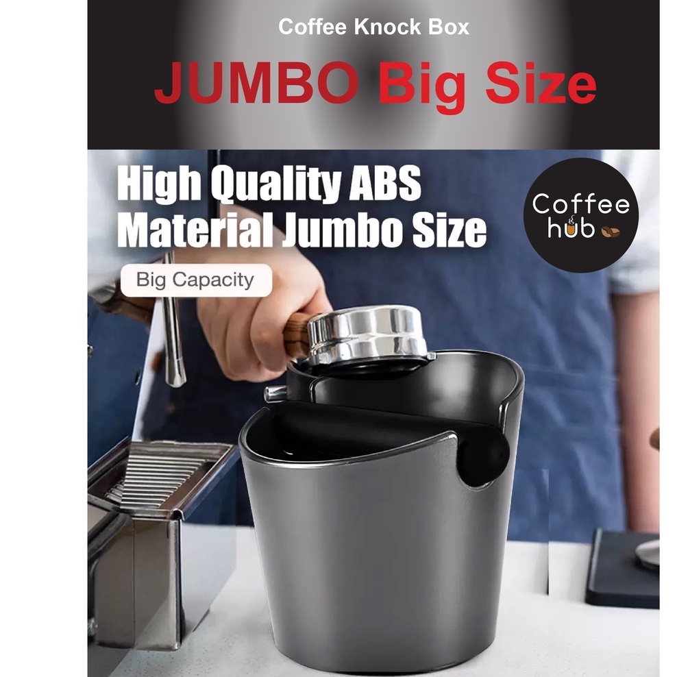 (Ready Stock)Coffee Espresso Ground Knock Box Bin Anti Slip JUMBO Size