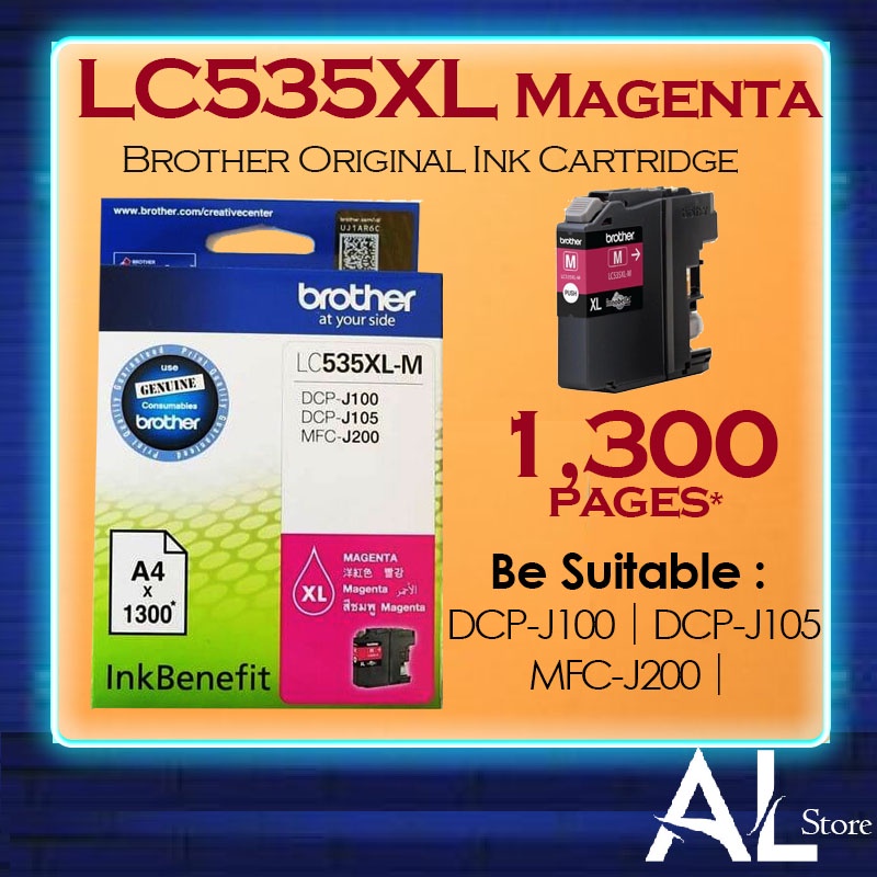Brother Original Genuine LC539XL LC535XL Ink Cartridge for DCP-J100 ...
