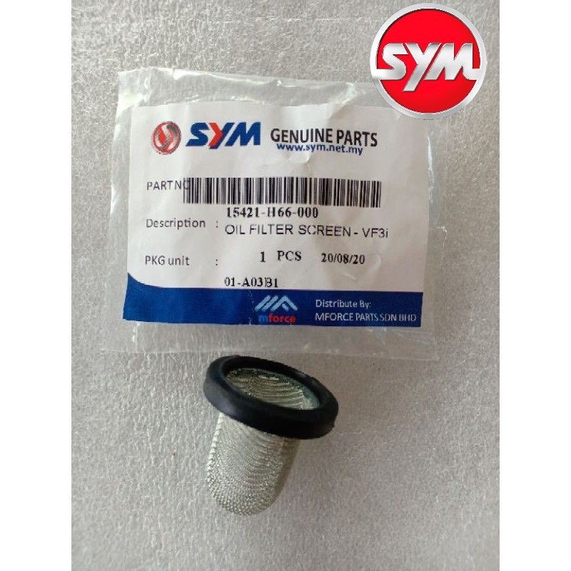 SYM VF3i VF3 185 OIL FILTER SCREEN ORIGINAL PENAPIS MINYAK | Shopee ...