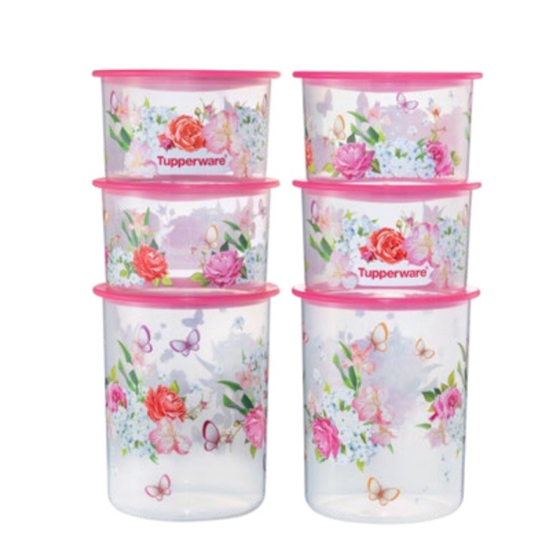 Tupperware One Touch Spring Garden Set (6pcs) | Shopee Malaysia