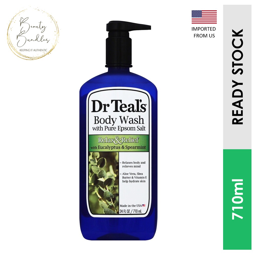Dr Teal's Body Wash with Pure Epsom Salt, Relax & Relief with