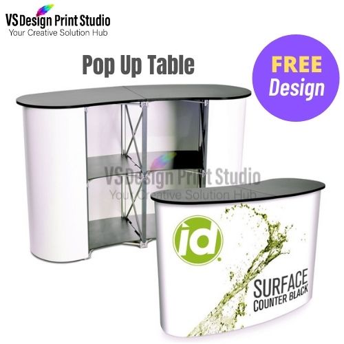 Pop Up Promotion Table / Pop Up Counter Booth With Printing (FREE ...