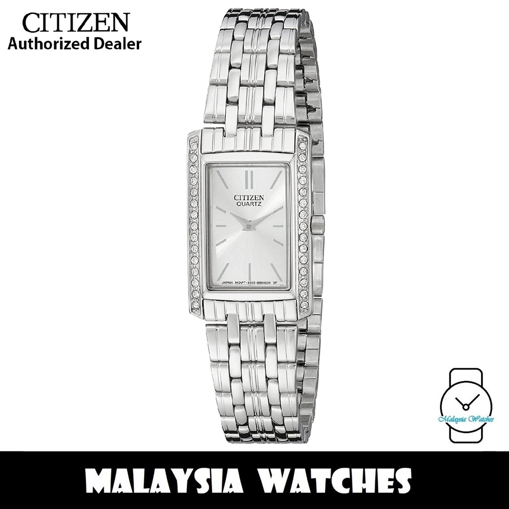 100% Original) Citizen EK1120-55A Quartz Analog Swarovski Crystal