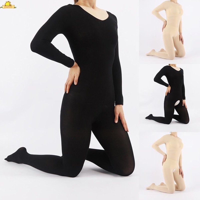 5 Bodysuit Black/Color Full Body Nylon Pantyhose Stockings Super