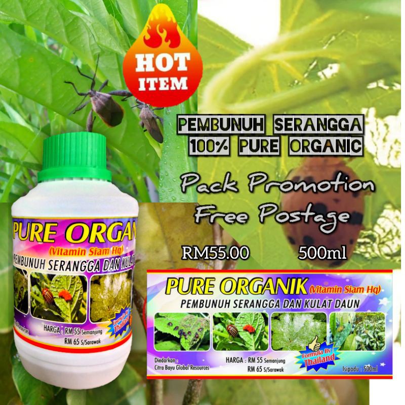 vitamin siam Pure Organic Pembunuh Serangga | Shopee Malaysia
