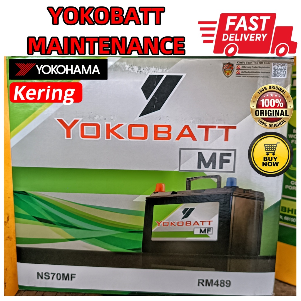 Yokobatt NS70 Battery Maintenance /Bateri kering attery bateri Sentra ...