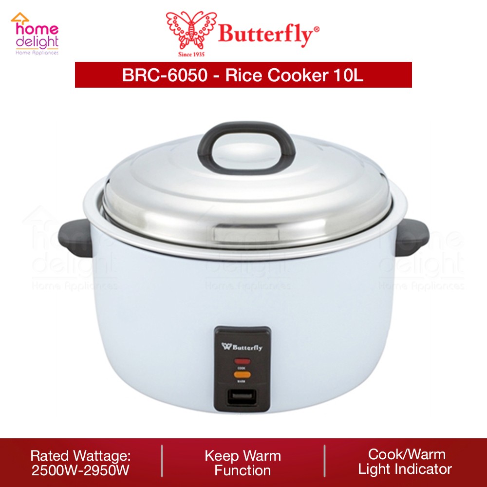 Butterfly Electric Rice Cooker 10L [ BRC6050 \ BRC6050 ] Shopee Malaysia