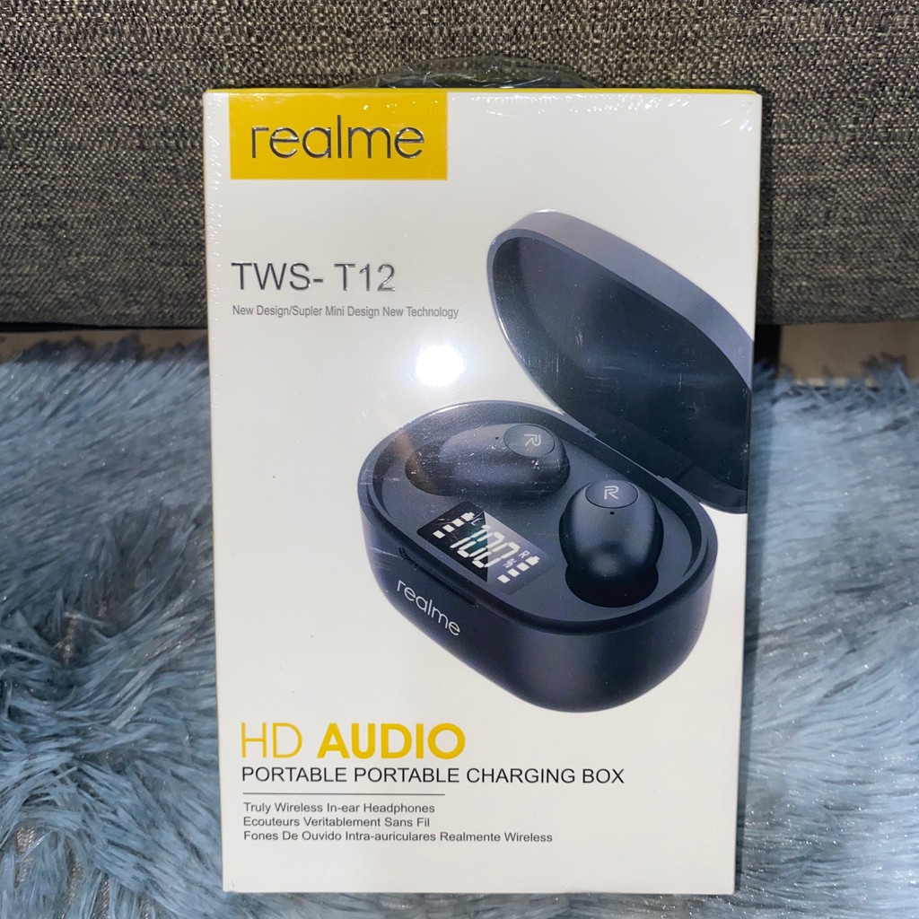 ORIGINAL REALME TWS T12 Bluetooth 5.0 Wireless Earphone Deep Bass Earbuds Shopee Malaysia