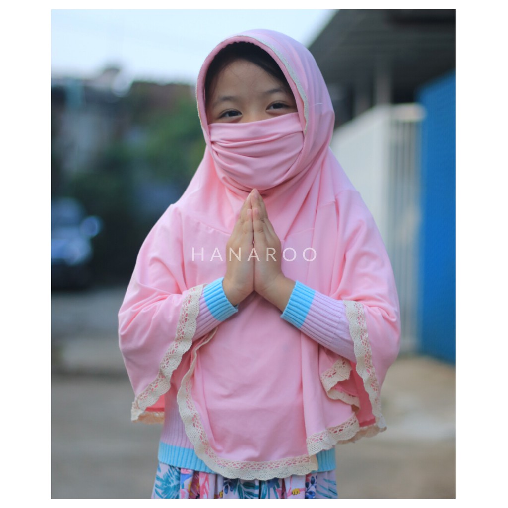 Hanaroo Hijab Niqob Nayla Children's Mask (2-7 years) | Shopee Malaysia