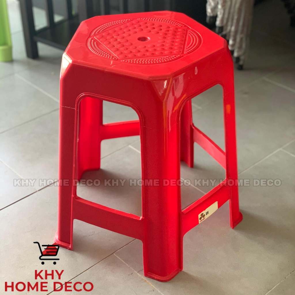 3V Plastic Chair Stool pentagon / Kerusi Plastic Meja Makan | Shopee ...
