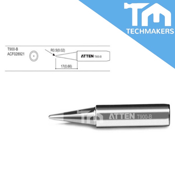 ATTEN T900 Series T900-B Soldering Tip Welding Sting Soldering Iron Tips Solder Tip TechMakers