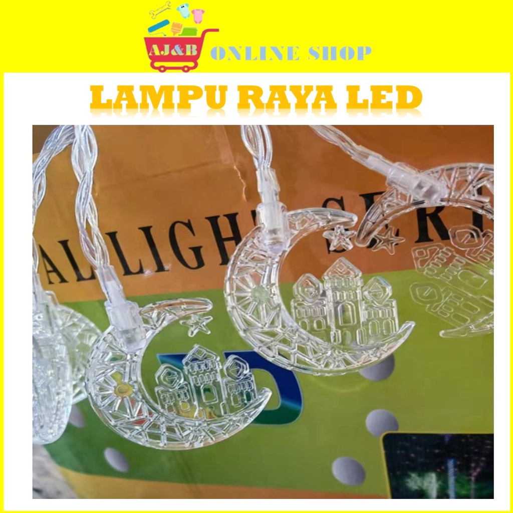 (Ready stock) Lampu Raya Hiasan LED Lampu Raya kelip2 Led String ...