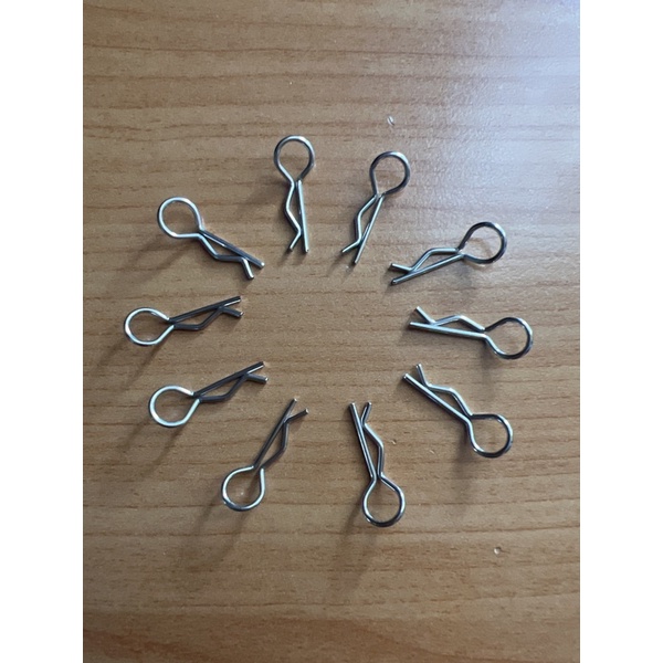 10Pcs RC Accessories R Type Body Clip Pin for 1/8 And 1/10 Scale Remote ...