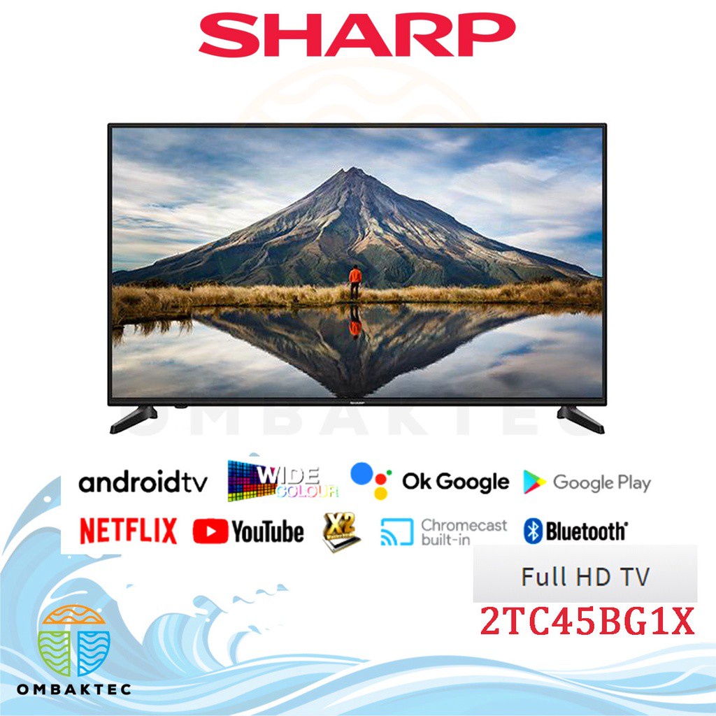 Sharp AQUOS 45 Inch Full HD Android TV - 2TC45BG1X | Shopee Malaysia