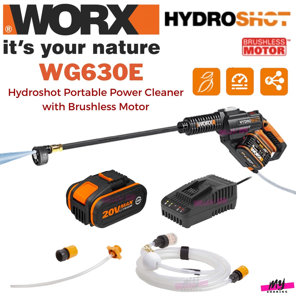 Worx Brushless Hydroshot Hot Worx Hydroshot Power Washer Outlet Online WORX  20V Brushless