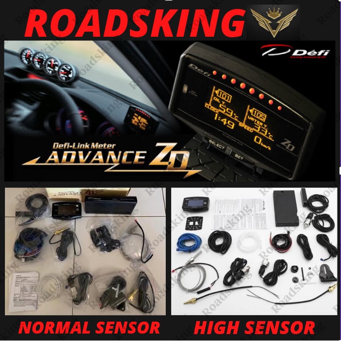 10 IN 1 ] DEFI Advance ZD Link Meter Digital Auto Gauge Full Kit Turbo  Boost Oil Press Water Temp RPM | Shopee Malaysia