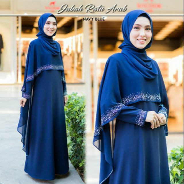 Jubah dark outlet blue