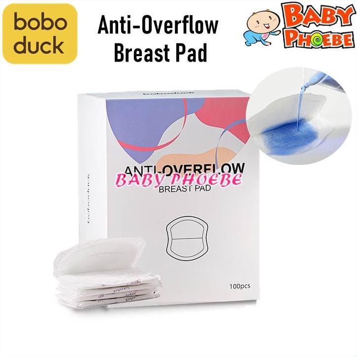 Boboduck Anti-Overflow Disposable Nursing Breast Pad (100pcs/Box) Baby  Phoebe 防溢乳垫 Breastpads Pads