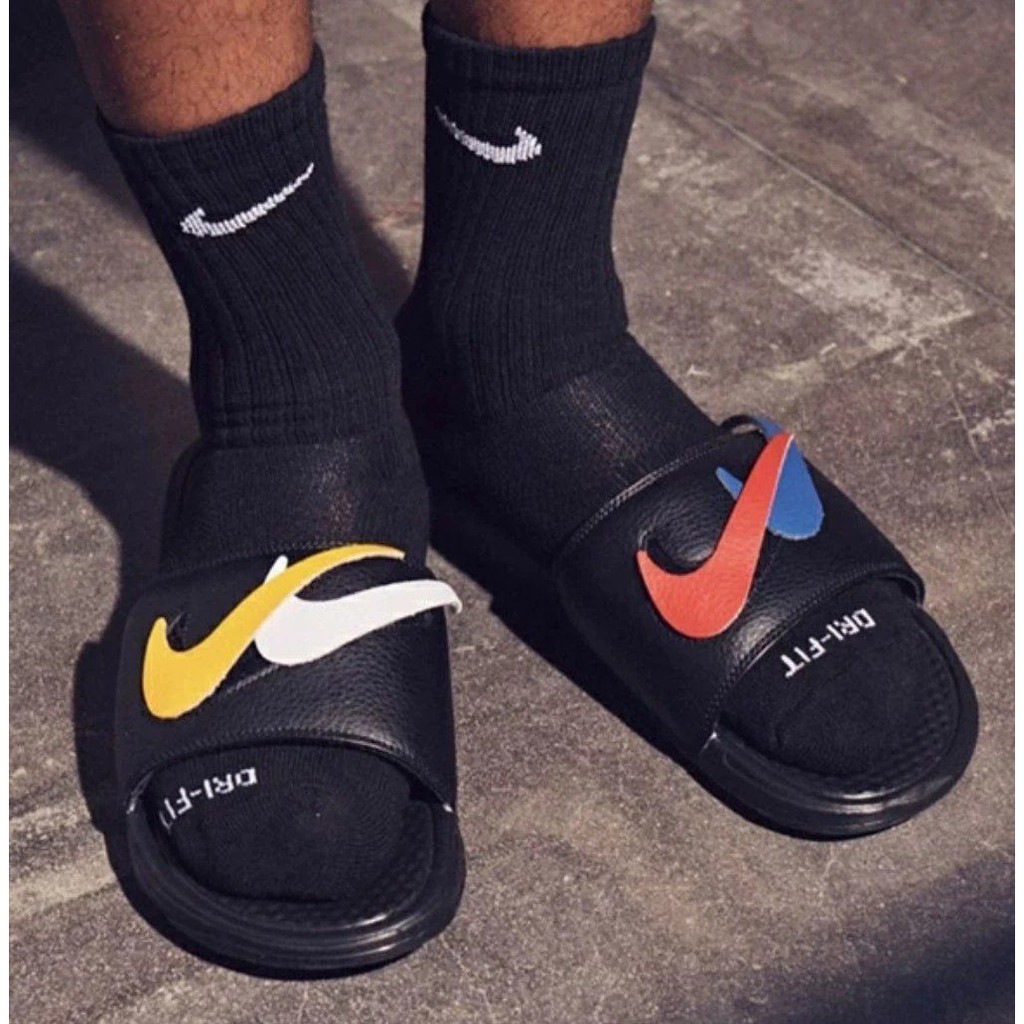 SANDAL NIKE 2019 BENASSI SWOOSH SLIPPER JDI SANDAL SLIPPER LELAKI DAN PEREMPUAN Shopee Malaysia