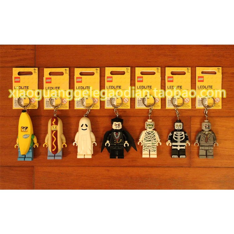 Block Toys Lego LEGO Banana Hot Dog Cactus Shark Man Doctor Nurse Ghost Vampire LEDLamp Keychain IJn0