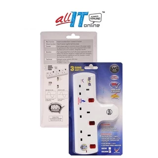 SYE Gang Neon Adapter + Surge Socket 3 CB-SYE0930NSP - 3 years warranty