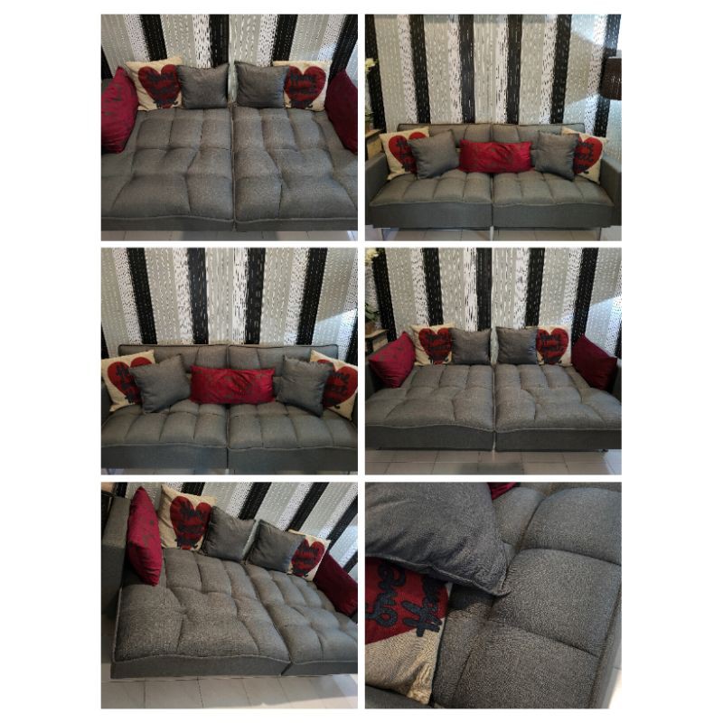 SAME DAY DELIVERY!! READY STOCK!! BEST SELLER 3 SEATER SOFA BED.. Shopee Malaysia