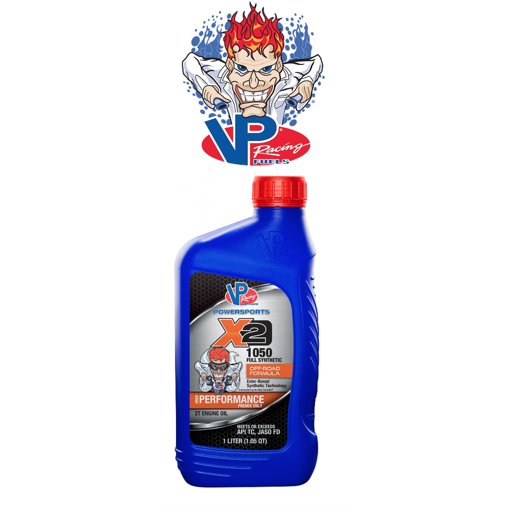 VP Racing X2 1050 2T Engine Oil – Full Synthetic Off-Road Formula (1.05 ...