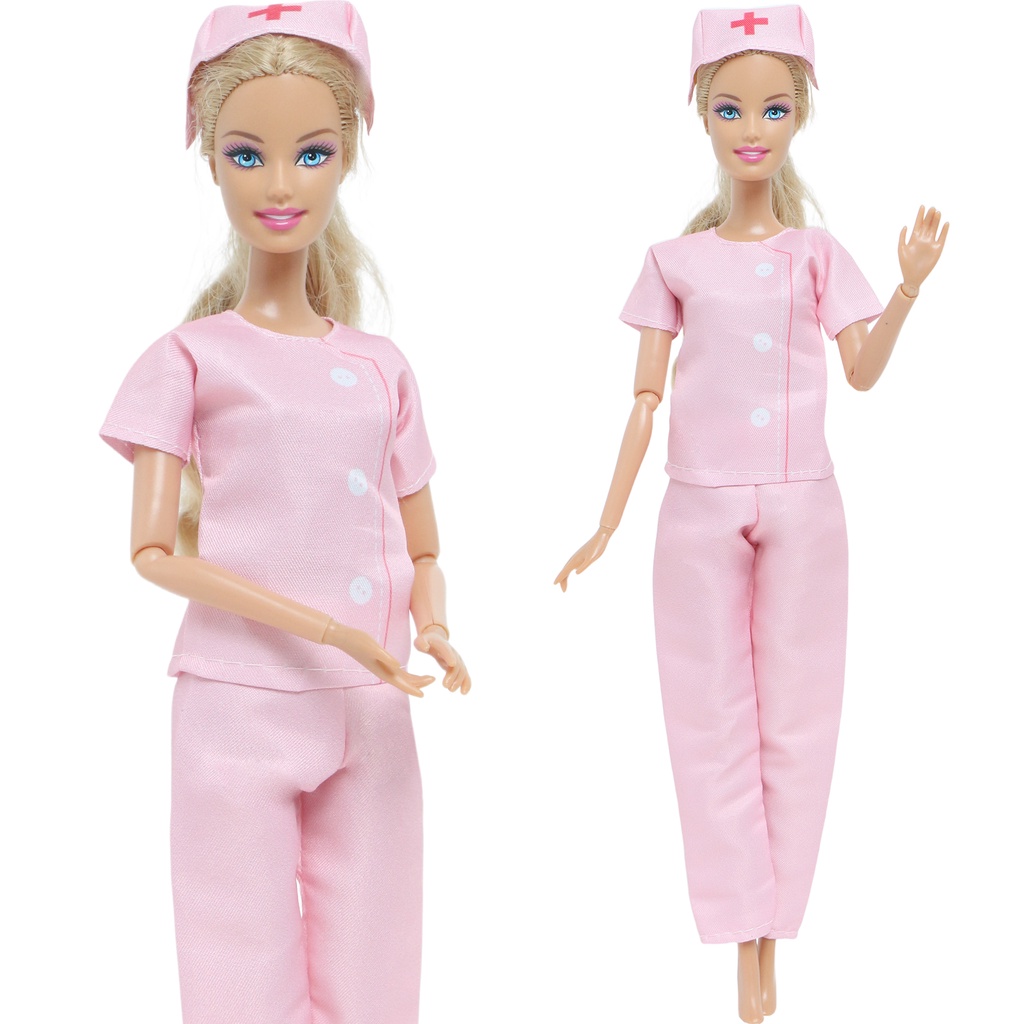 Doll Outfit Nurse Hospital Career Look Pink Outfits Clothes for Barbie Doll 11.5 Inch Doll Accessories Girl Pretend Play Toy Shopee Malaysia