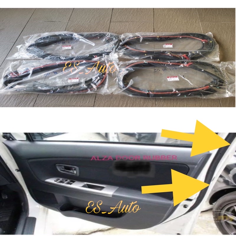 *ORIGINAL PERODUA ALZA DOOR RUBBER/ GETAH PINTU FRONT/ DEPAN & REAR