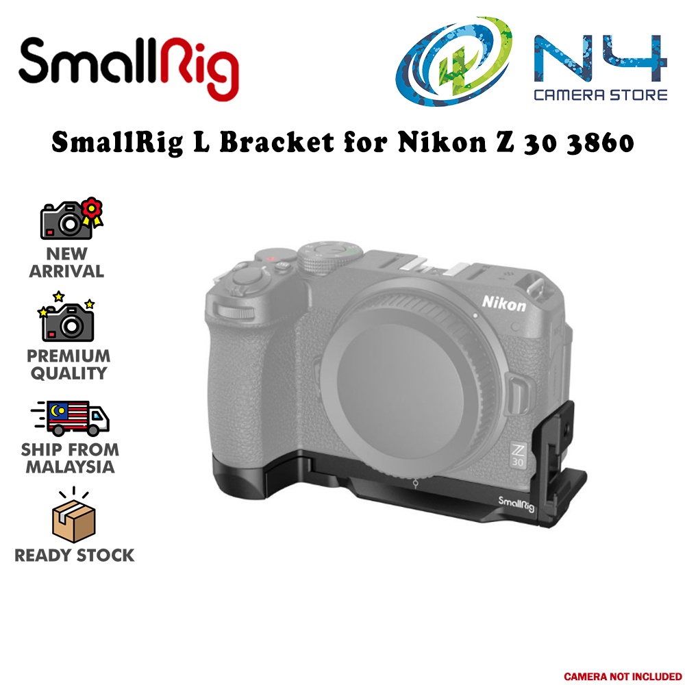 SmallRig 4261 L-Bracket For Nikon Z F Camera – Quick Release L-Shape Mount Plate, Black